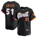 San Francisco Giants #51 Jung Hoo Lee Black MWATKINS Anthracite 2025 City Connect Limited Stitched Jersey