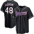 Texas Rangers #48 Jacob Degrom 2026 Black MWATKINS Out Fashion Jersey