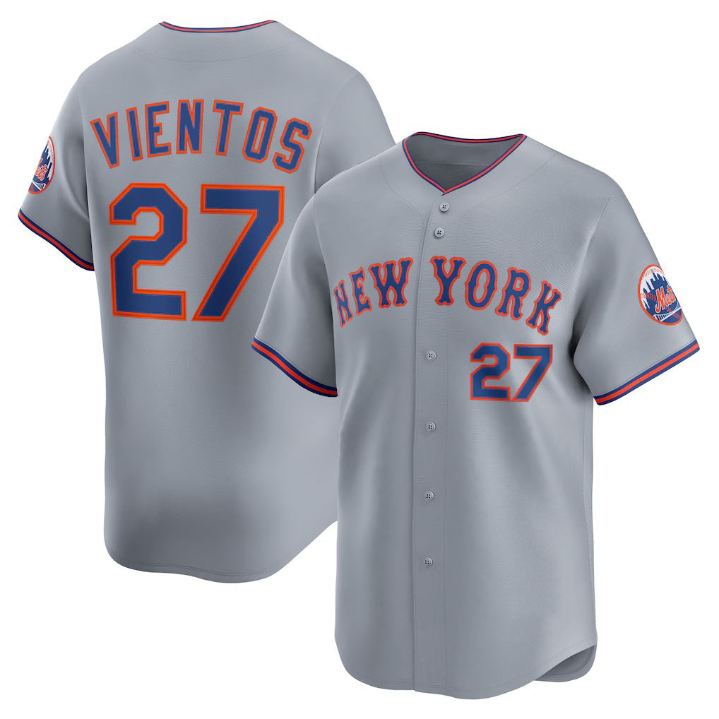 New York Mets #27 Mark Vientos Gray MWATKINS All-Star Limited Jersey