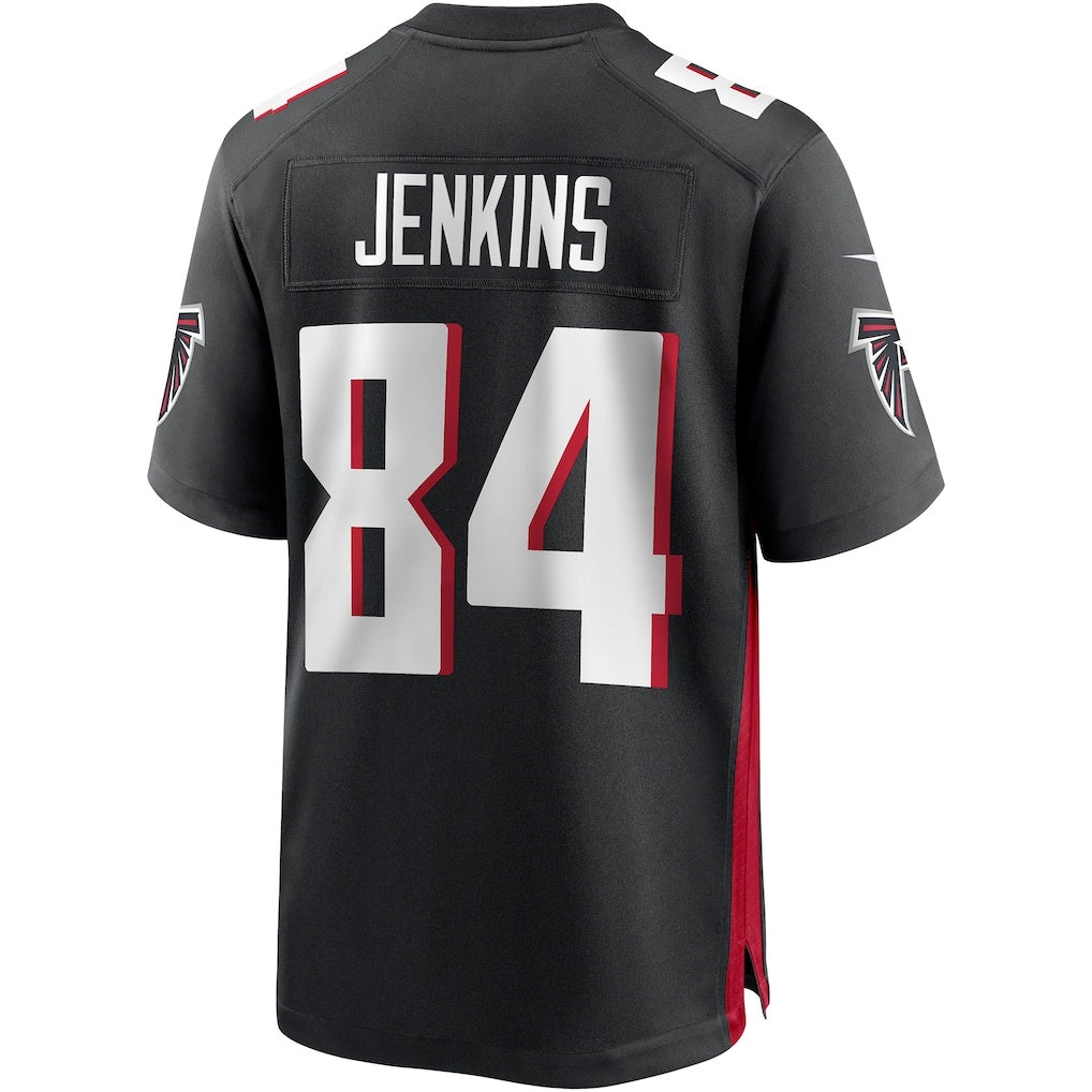 A.Falcons #84 Alfred Jenkins Black MWATKINS Game Retired Player Jersey