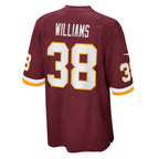 W.Football Team #38 Jonathan Williams Burgundy MWATKINS Game Jersey