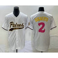 San Diego Padres #2 Xander Bogaerts White MWATKINS NEW 2023 City Connect Cool Base Stitched Jersey