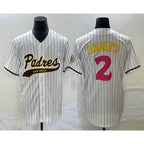 San Diego Padres #2 Xander Bogaerts White MWATKINS NEW 2023 City Connect Cool Base Stitched Jersey