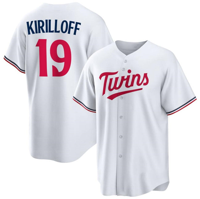 Minnesota Twins #19 Alex Kirilloff White MWATKINS Cool Base Stitched Jerseys