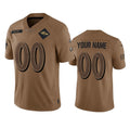 Custom B.Ravens Active Player 2023 Brown MWATKINS Salute To Service Limited Stitched Jersey
