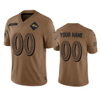 Custom B.Ravens Active Player 2023 Brown MWATKINS Salute To Service Limited Stitched Jersey