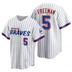 Atlanta Braves #5 Freddie Freeman White MWATKINS 2021 City Connect Stitched Jersey