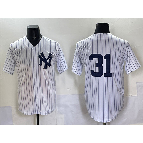 New York Yankees #31 Ichiro Suzuki White MWATKINS Cool Base Limited Stitched Jersey