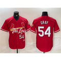 St. Louis Cardinals #54 Sonny Gray Red MWATKINS 2024 City Connect Stitched Jersey