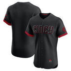 Cincinnati Reds Black MWATKINS City Connect Elite Jersey