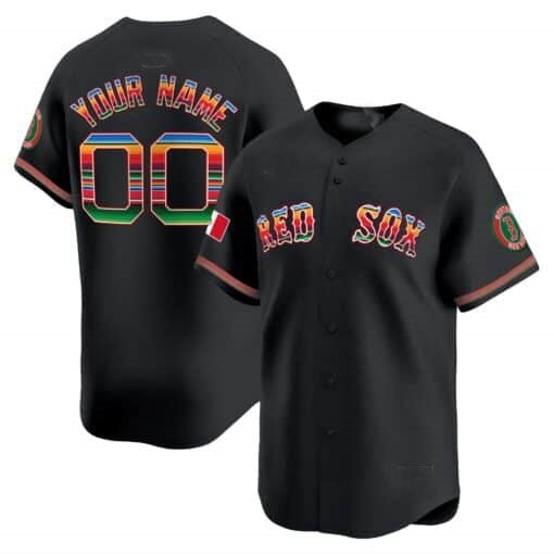 Custom Boston Red Sox Mexico Vapor Premier Limited Jersey ¨C Black MWATKINS