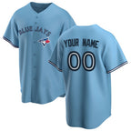 Custom Toronto Blue Jays Alternate 2020 Replica Light Blue MWATKINS Jersey