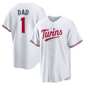 Minnesota Twins #1 Dad White MWATKINS Home Replica Jersey