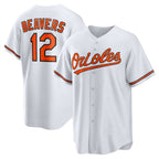 Baltimore Orioles #12 Dylan Beavers White MWATKINS Home Replica Jersey
