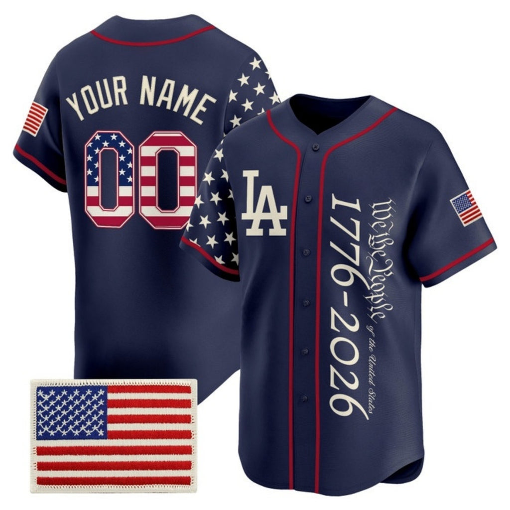 Custom Los Angeles Angels  America 250 Edition Vapor Premier Limited Navy MWATKINS Stitched Jerseys