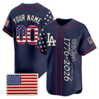 Custom Los Angeles Angels  America 250 Edition Vapor Premier Limited Navy MWATKINS Stitched Jerseys