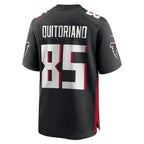 A.Falcons #85 Teagan Quitoriano Black MWATKINS Team Game Jersey