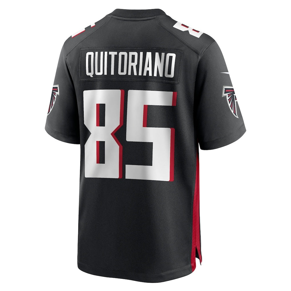 A.Falcons #85 Teagan Quitoriano Black MWATKINS Team Game Jersey