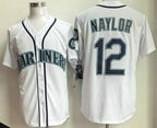 Seattle Mariners #12 Josh Naylor White MWATKINS Cool Base Jersey