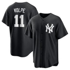 New York Yankees #11 Anthony Volpe Black MWATKINS Fashion Replica Player Jersey