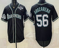 Seattle Mariners #56 Randy Arozarena 50th Black MWATKINS Out Style Vapor Premier Limited Jersey