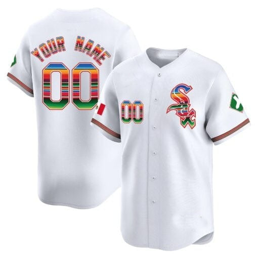 Custom Chicago White Sox Mexico Vapor Premier Limited Jersey V2- All Stitched-White MWATKINS