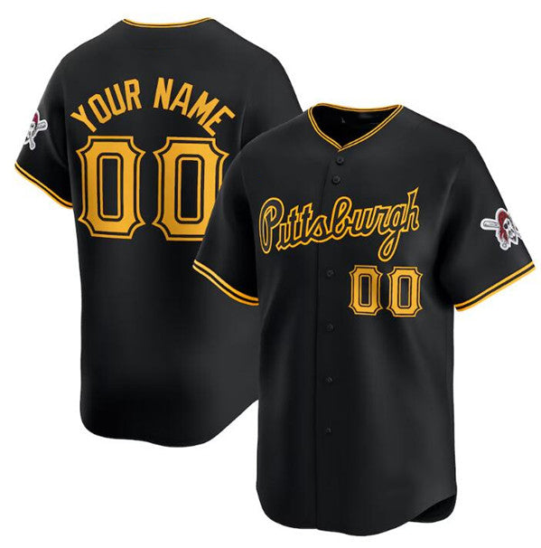 Custom Pittsburgh Pirates Active Player Black MWATKINS Alternate Limited Stitched Jersey