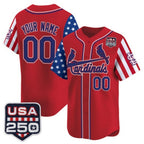 Custom St. Louis Cardinals America 250 Edition Vapor Premier Limited Red MWATKINS Stitched Jerseys