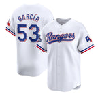 Texas Rangers #53 Adolis Garc¨ªa White MWATKINS 2023 World Series Champions Stitched Jersey