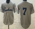 New York Yankees #7 Mickey Mantle Grey MWATKINS Without Name Limited Jersey