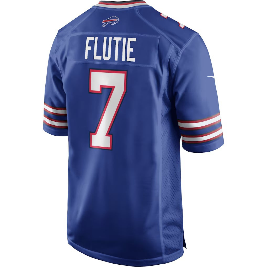 B.Bills #7 Doug Flutie Royal MWATKINS Game Retired Player Jersey