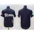 Texas Rangers Blank Black MWATKINS Mexico 2025 Vapor Premier Limited Stitched Jersey