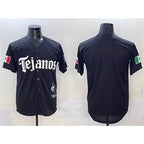 Texas Rangers Blank Black MWATKINS Mexico 2025 Vapor Premier Limited Stitched Jersey