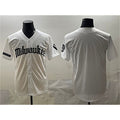 Milwaukee Brewers Blank White MWATKINS 'Gothic 414 Shadows Edition' Vapor Premier Limited Stitched Jersey
