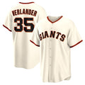 San Francisco Giants #35 Justin Verlander Cream MWATKINS Home Replica Jersey