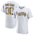 Custom Atlanta Braves Active Player White MWATKINS 2022 All-Star Flex Base Stitched Jersey