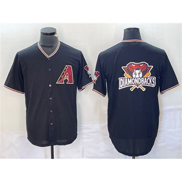 Arizona Diamondbacks Black MWATKINS Team Big Logo Cool Base Stitched Jersey