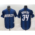 Detroit Tigers #34 Jake Rogers 2024 Navy MWATKINS City Connect Cool Base Limited Stitched Jersey 2