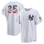 New York Yankees #35 Cody Bellinger USA 250 Fourth of July Home Stadium Jersey - White MWATKINS