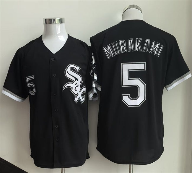 Chicago White Sox #5 Munetaka Murakami Black MWATKINS 2025 Limited Stitched Jersey