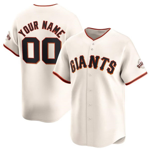 Custom San Francisco Giants Active Player Cream MWATKINS Home Limited Stitched Jersey
