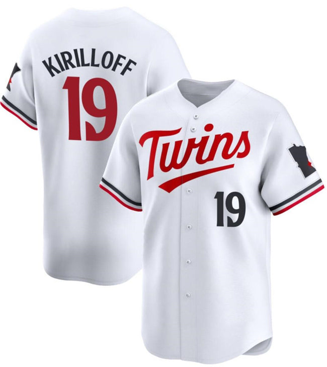 Minnesota Twins #19 Alex Kirilloff White MWATKINS 2024 Home Limited Stitched Jersey