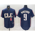 Cleveland Guardians #9 Kyle Manzardo Number Navy MWATKINS 2024 City Connect Limited Stitched Jersey