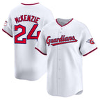 Cleveland Guardians #24 Triston McKenzie White MWATKINS Home Limited Stitched Jersey