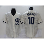 Chicago White Sox #10 Yoan Moncada 2021 Cream MWATKINS Field of Dreams Name Cool Base Stitched Jersey