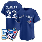 Toronto Blue Jays #22 Vladimir Guerrero Jr. Royal MWATKINS 50th Anniversary Alternate Limited Jersey