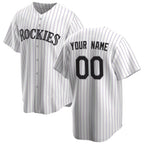 Custom Colorado Rockies White MWATKINS Home Replica Jersey