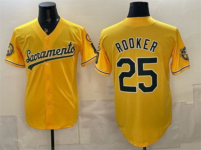 Oakland Athletics #25 Brent Rooker 2026 Yellow MWATKINS Alternate Sacramento Celebrating 125 Years Vapor Limited Stitched Jersey