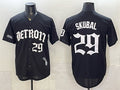 Detroit Tigers #29 Tarik Skubal 2026 Black MWATKINS 'Motor Gothic Edition' Vapor Premier Limited Stitched Jersey