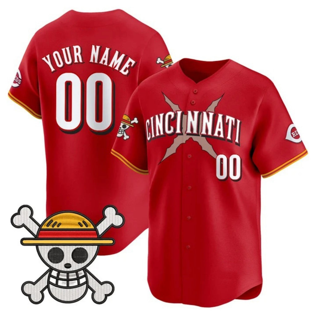 Custom Cincinnati Reds x One Piece Red MWATKINS Vapor Premier Limited Jersey - Stitched